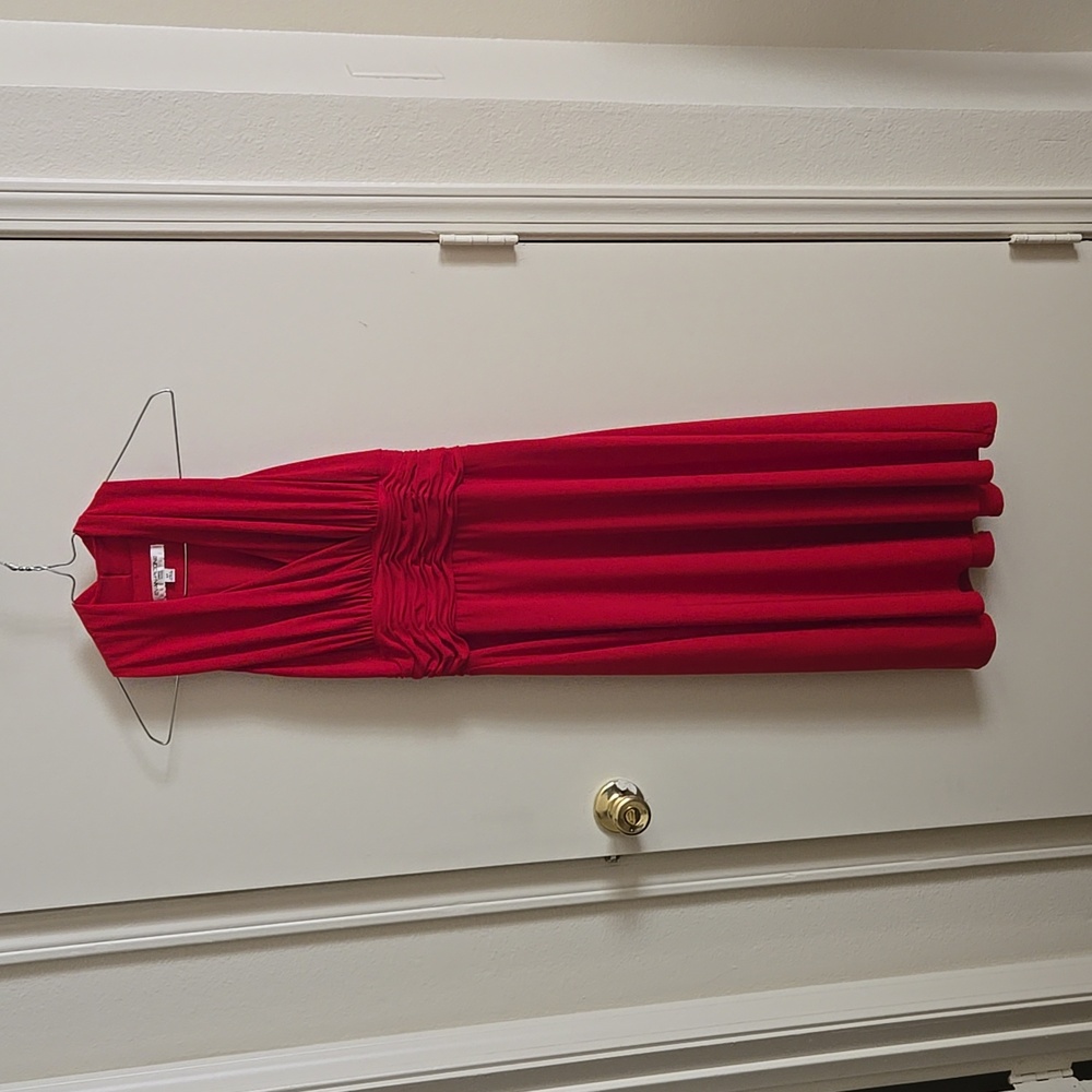 Evan-Picone size 6 petite. Beautiful red dress.